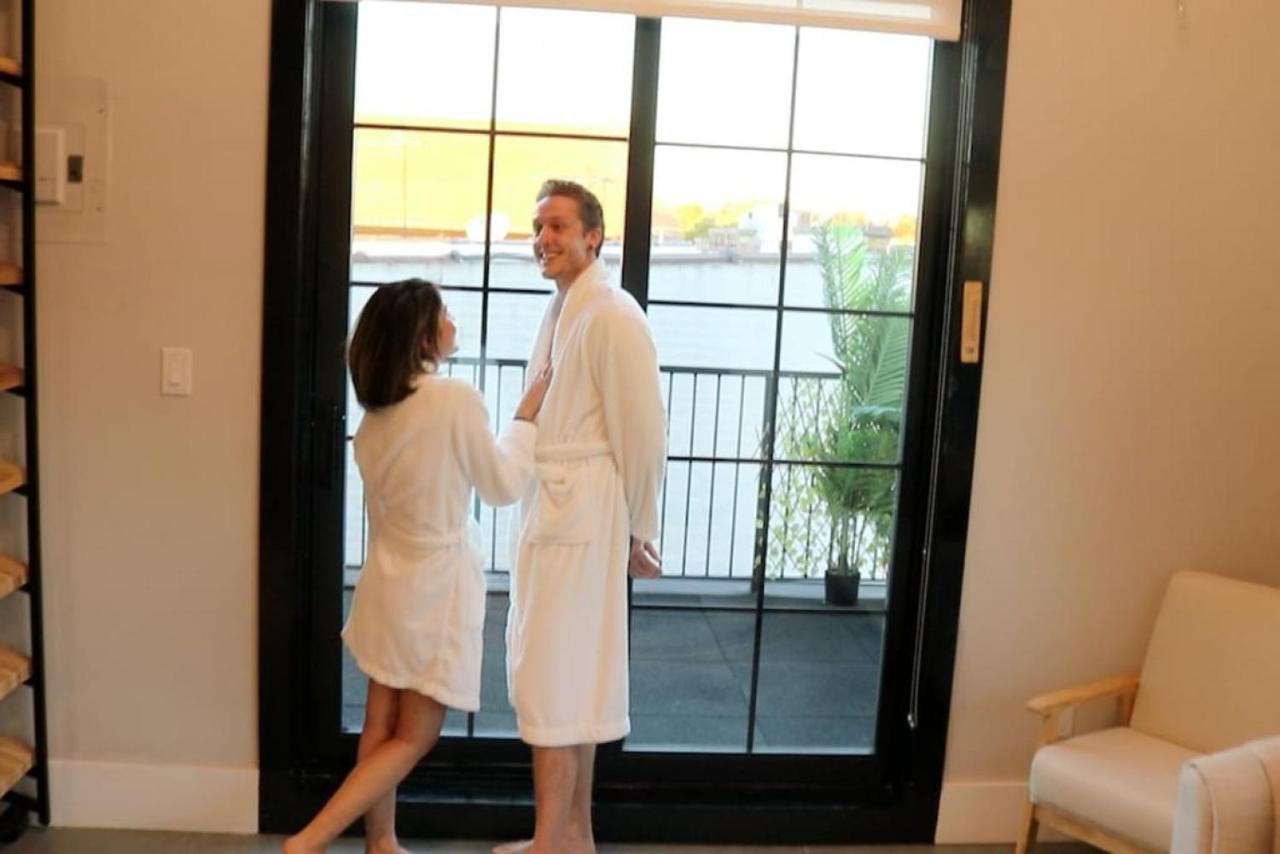 Nyc Skyline Views, Sauna & Rooftop - Romantic Escape At "Brooklyn Bay Lofts" New York Buitenkant foto